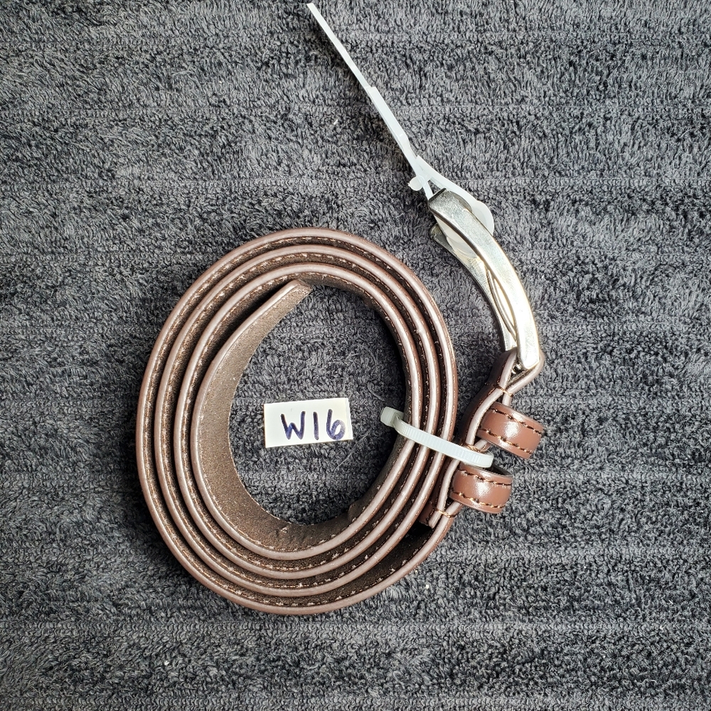 Men's Leather Belt | Size: 34 | Color: Brown | 1-Sided | SKU: W-16 | RRR Belts